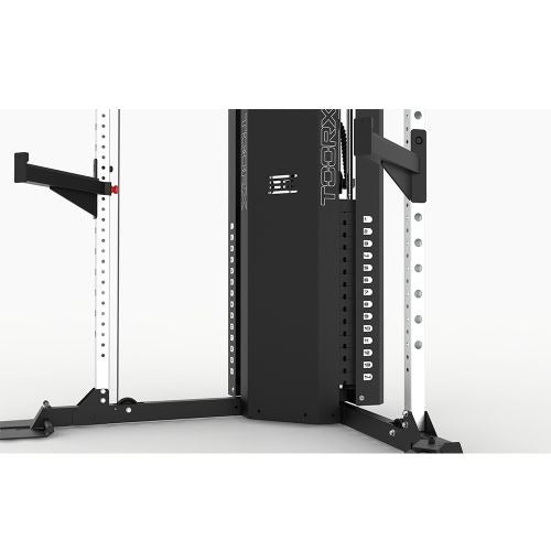 TOORX Stazione Fitness Dual Pulley  CSX-90 con doppio pacco pesi 75 kg. cad. + rack