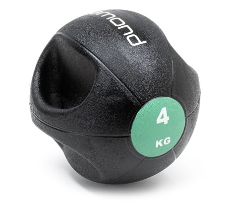 DOUBLE GRIP MEDICINE BALL IN PVC 4 KG COD. DGMB4 LINEA DIAMOND FITNESS