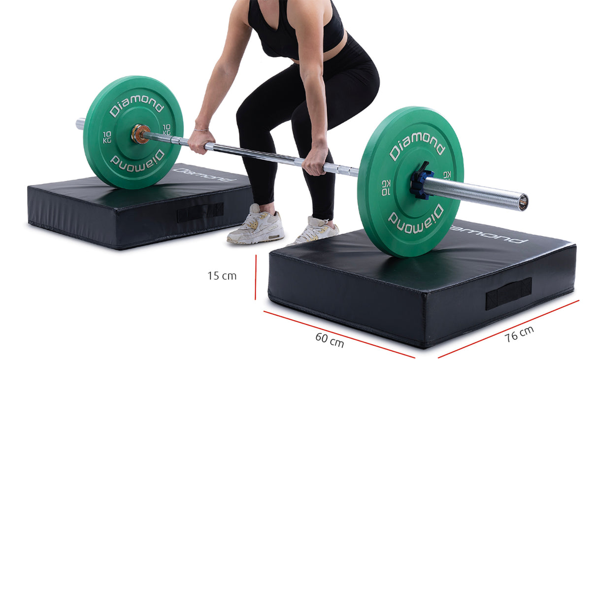Coppia cuscini ammortizzanti per dropping - imbottitura in cotton foam cod.DL-MAT Linea Diamond Fitness