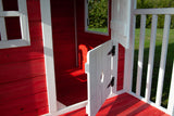 Casetta Anny Abete grezzo colore rosso