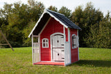 Casetta Anny Abete grezzo colore rosso