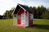 Casetta Anny Abete grezzo colore rosso