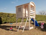 Casetta con scivolo Joy pino grezzo