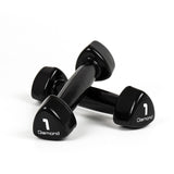 Set 10 coppie  Manubri in Vinile da 1 a 10 kg - Black - MVD-S - LINEA DIAMOND FITNESS