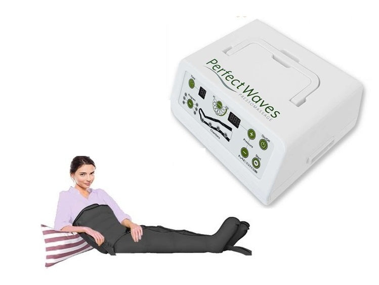 Promo Pressoterapia MESIS PerfectWaves a 4 camere  dotazione ADVANCE con 2 gambali + 1 fascia addominale glutei (Kit Slim Body) COD. PSG-PW-2GK