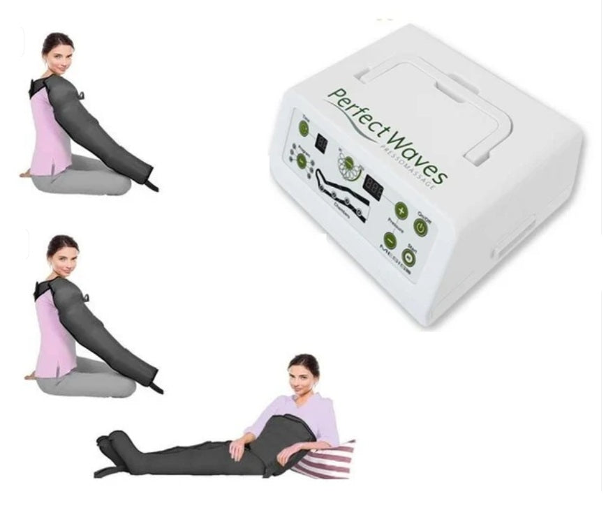 Promo Pressoterapia MESIS PerfectWaves a 4 camere DOTAZIONE COMPLETE 2 gambali + Kit Slim Body +2  Bracciali COD. PSG-PW-2GK2B