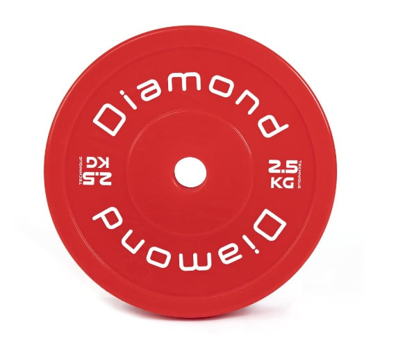 Disco Bumper Technique 2,5 cm foro 50 mm cod.DTECH2,5 Linea Diamond Fitness