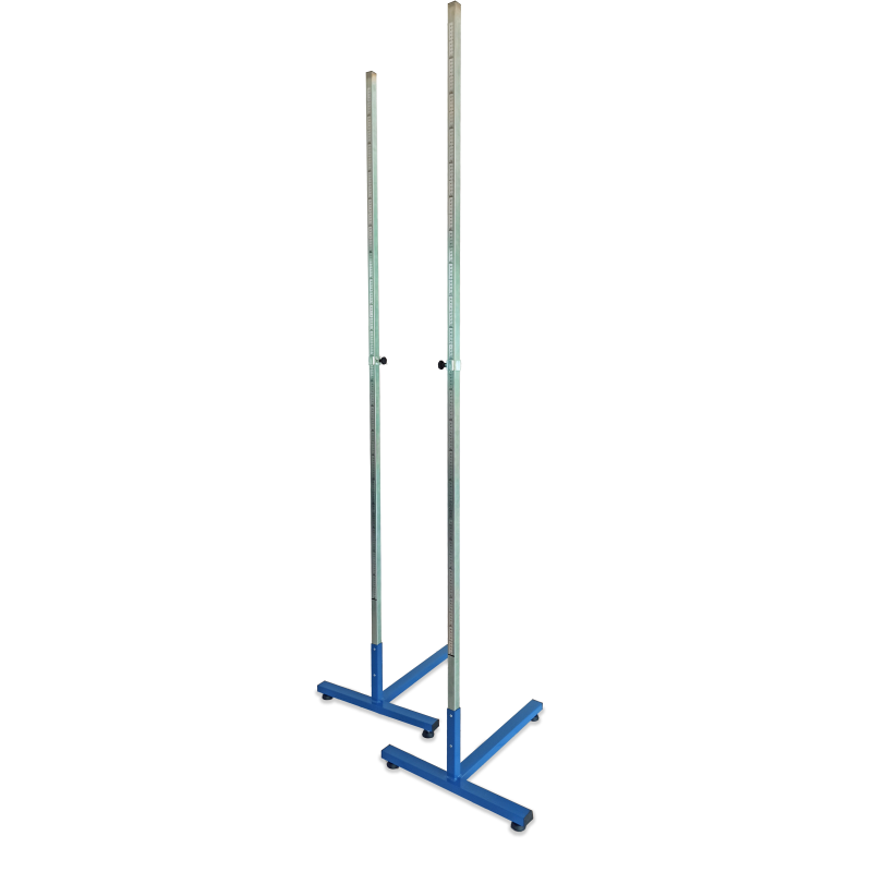 Aa940 Coppia Di Ritti Per Salto In Alto -asta Centimetrata Fino A Cm. 250