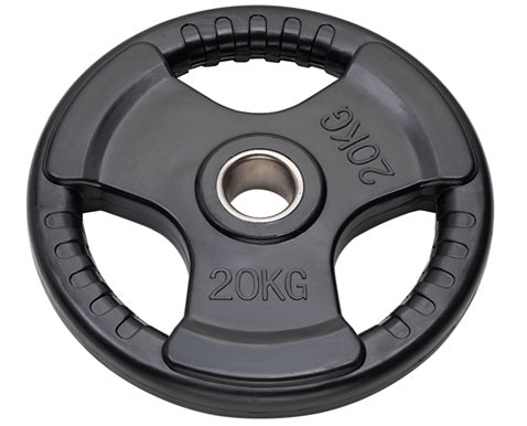 Disco Olimpico Gommato Tri-Grip 20 kg foro - 50 mm- COD. DGGD20 Linea Diamond Fitness