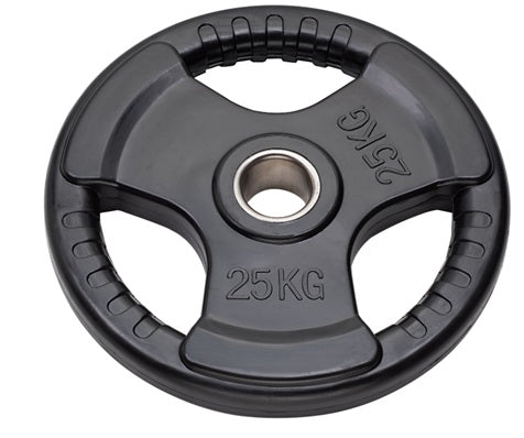Disco Olimpico Gommato Tri-Grip 25 kg foro - 50 mm- COD. DGGD25 Linea Diamond Fitness