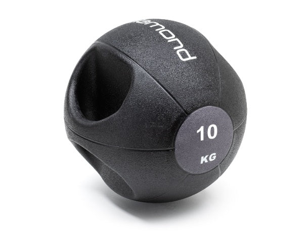 DOUBLE GRIP MEDICINE BALL IN PVC 10 KG COD. DGM10 LINEA DIAMOND FITNESS