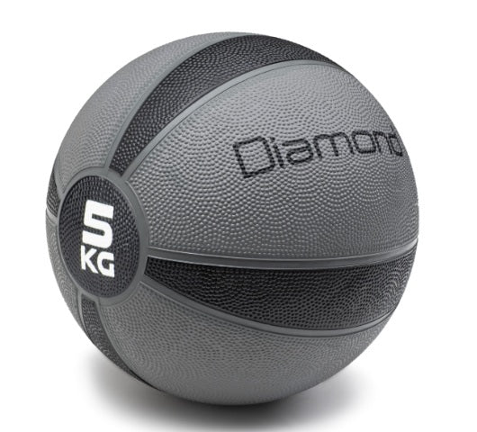 MEDICINE BALL IN GOMMA VERGINE 5 kg ORORLESS - LINEA DIAMOND Fitness - Cod. mb5