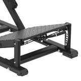 FWX-9150 V SQUAT - LINEA TOORX PROFESSIONALE- Peso massimo utilizzatore 120 Kg-Peso massimo caricabile 300 kg Regolazioni: altezza safety bar su 3 posizioni, inclinazione pedana di spinta su 6 posizioni