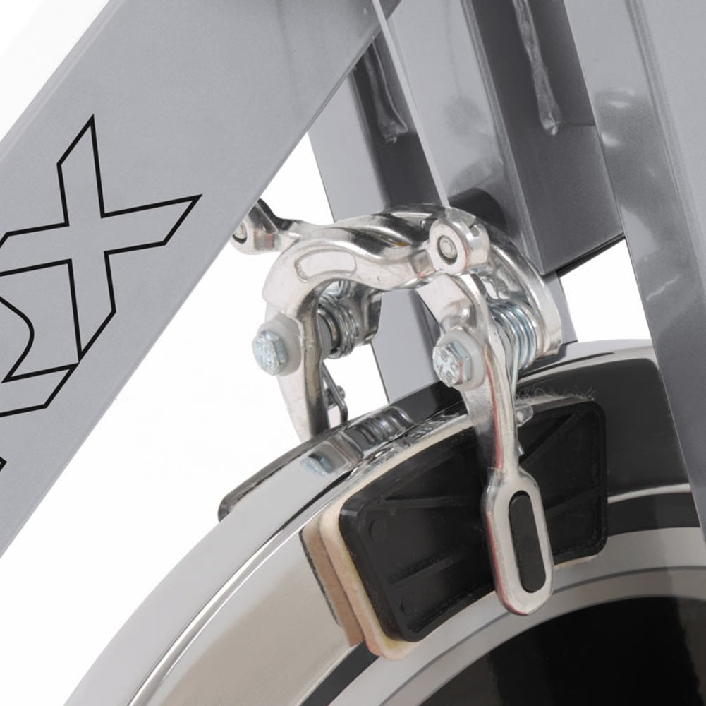 Gym Bike SRX-45 S Linea Toorx Trasmissione a cinghia Massa volanica peso 18 kg Peso max utente 125 kg bike da spinning