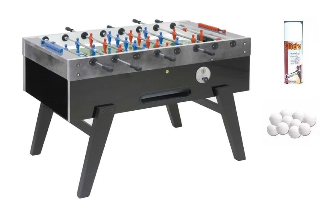 Offerta Calciobalilla Da Bar Garlando Maracanà Aste Uscenti Garlando Con Gettoniera + 50 Palline + Spray Lubrificante Aste