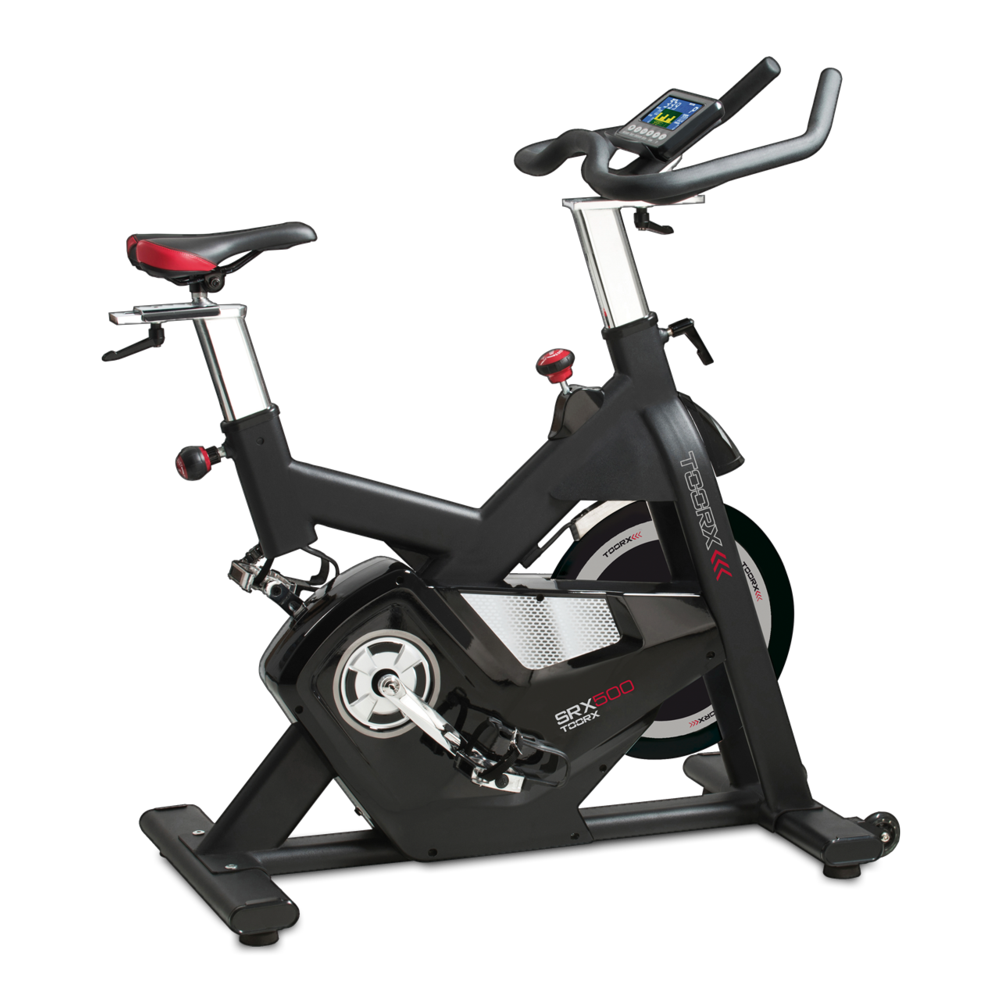 Gym Bike Elettromagnetica SRX-500 HRC Ricevitore Wireless e Fascia Cardio inclusa -APP Ready 3.0- Linea Toorx Chrono Line bike da spinning