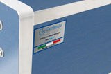 Calciobalilla G 500 Weatherproof blu con Aste Rientranti - biliardino Garlando con piedini,50 Palline e Copertina Impermeabile in Omaggio cd. G500WBLGRCLA