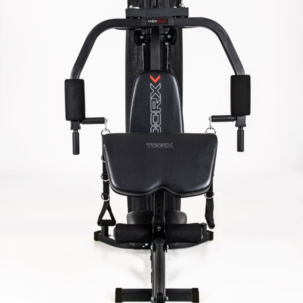 Stazione Multifunzione MSX-50 Pacco Pesi 70 kg e Pressa Gambe Regolabile Linea Toorx