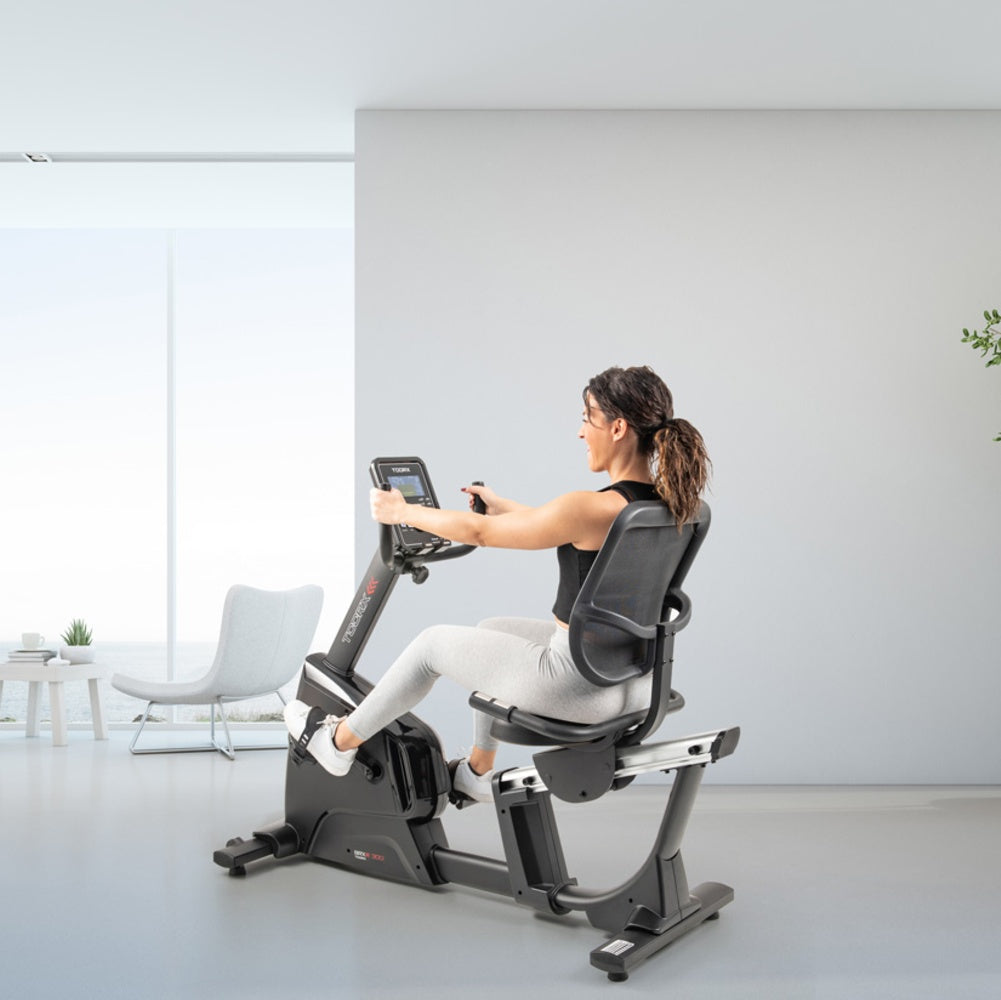 Brx-r300 Hrc Cyclette Recumbent Elettromagnetica Toorx Linea Chrono Line Con Ricevitore Wireless Iconsole+app Compatibile Zwift - Volano 14 Kg - Peso Utente 150 Kg - Brx R300 Gym Bike Bici da Camera