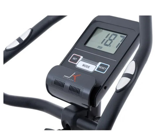 Cyclette JK Fitness JK 264 Compatibile APP Zwift e Kinomap COD.JK264 - peso volano 10 kg - peso max utente 120 kg - bici da camera, ciclocamera