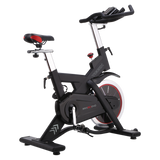 Gym Bike SRX-80 EVO Ricevitore Wireless e Fascia Cardio Inclusa Linea Toorx Trasmissione a cinghia Volano 24 kg Peso max utente 140 kg bike da spinning