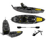 Kayak fishing a Pedali divisibile Big Mama Triken 330 Live S, con ruote e vasca del vivo