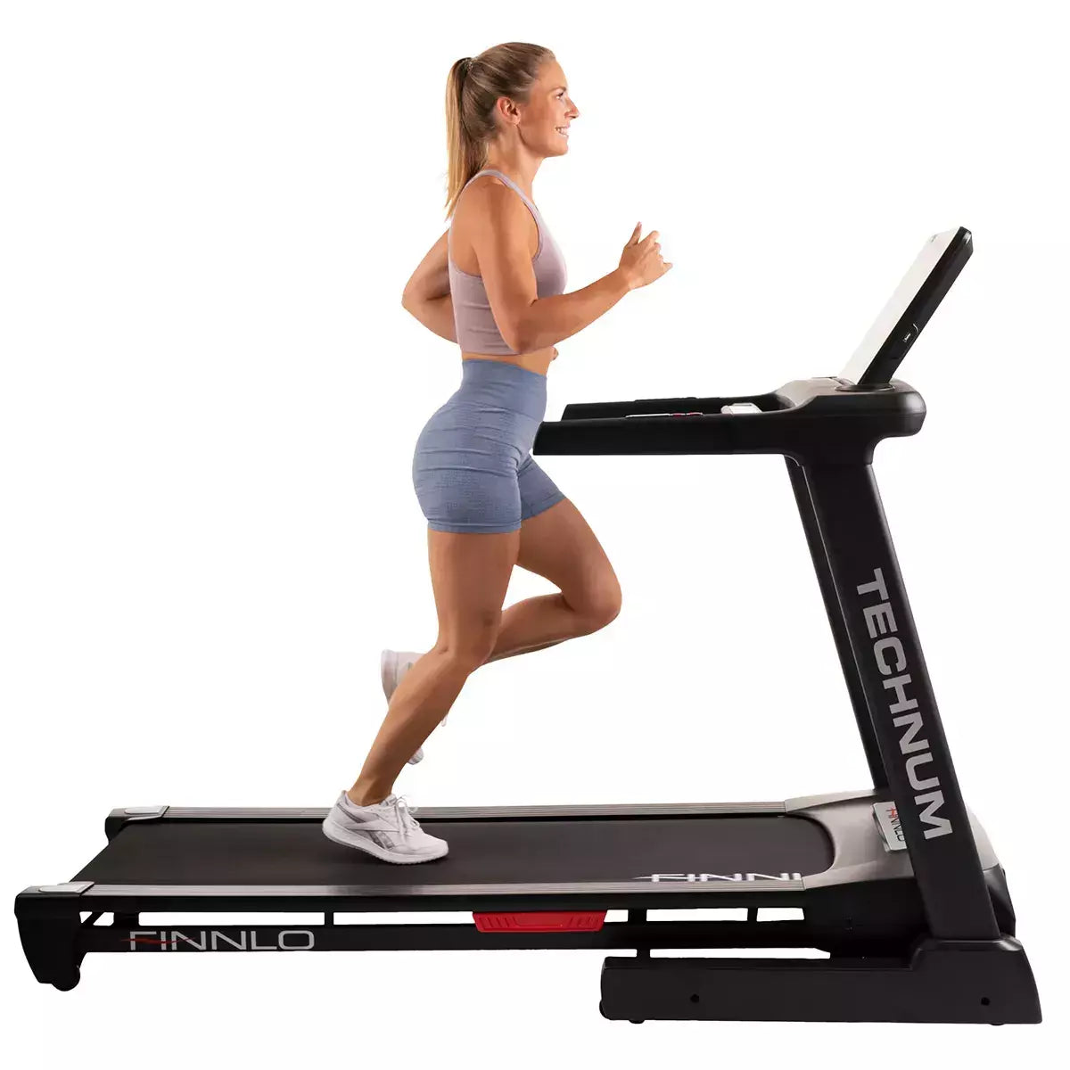 Tapis Roulant Technum V Tecno 5.0 Treadmill Linea FINNLO by Hammer Velocità di allenamento fino a 20 km/h Utente 150 Kg. Piano Corsa 150 x 51 cm Inclinazione Elettrica cod. 3501 Tappeto Elettrico Palestra Richiudibile Salvaspazio