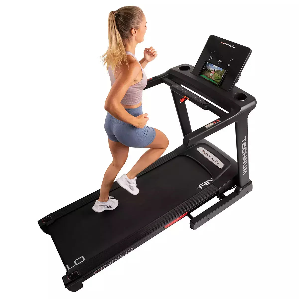 Tapis Roulant Technum V Tecno 5.0 Treadmill Linea FINNLO by Hammer Velocità di allenamento fino a 20 km/h Utente 150 Kg. Piano Corsa 150 x 51 cm Inclinazione Elettrica cod. 3501 Tappeto Elettrico Palestra Richiudibile Salvaspazio