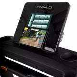 Tapis Roulant Alpine TFT Treadmill Linea FINNLO by Hammer Velocità di allenamento fino a 22 km/h Utente 160 Kg. Piano Corsa 156 x 51 cm Inclinazione Elettrica cod. 3502 Tappeto Elettrico Palestra Richiudibile Salvaspazio