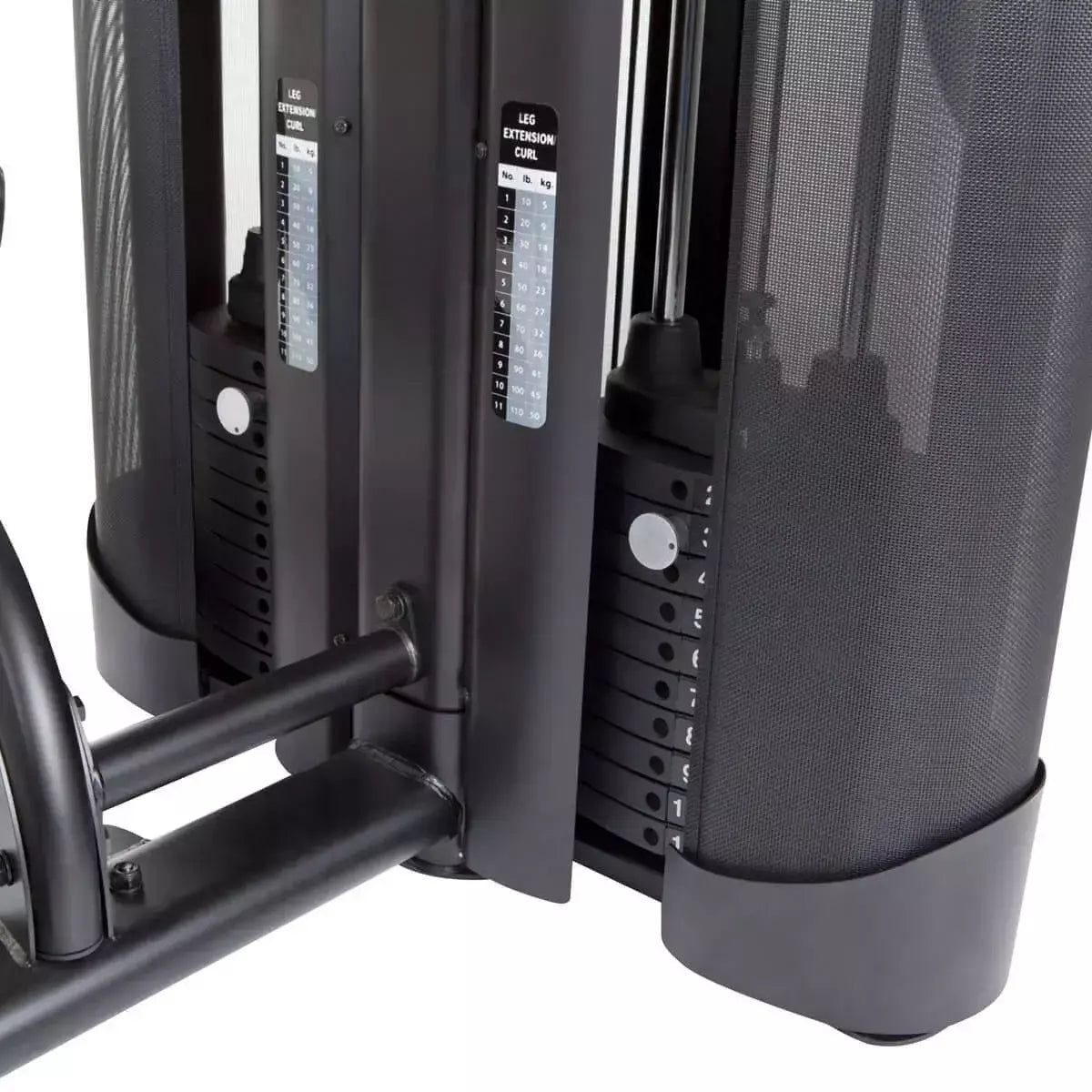 Stazione Multifunzione Dual Station Leg Extension/Curl Linea Hammer cod. 3585 dim. 150 x 140 x 157 cm Pacco pesi 2 x 50 kg