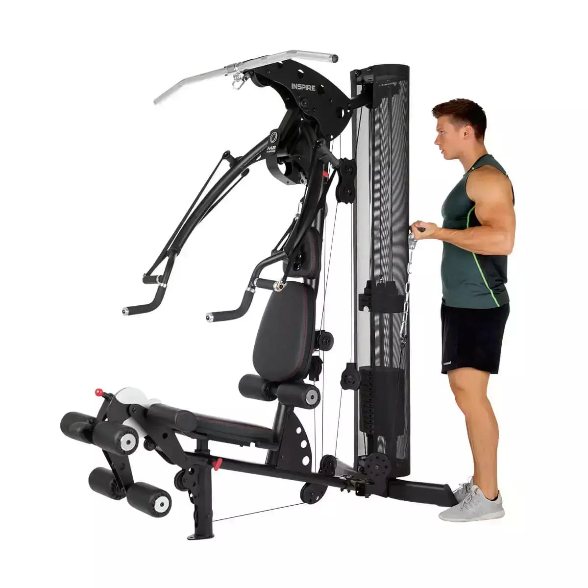 Stazione Multifunzione M2 Linea INSPIRE FITNESS cod. 3631 dim. 182 x 98 x 198 cm Aggiornabile con pesi aggiuntivi 20 kg
