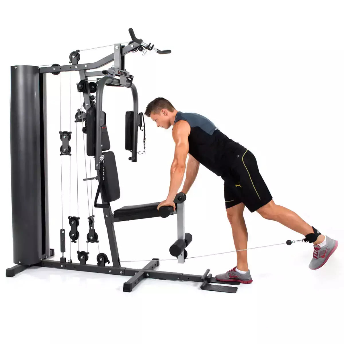 Stazione Multifunzione Autark 600 Palestra Multi-gym Pacco Pesi 80 kg Linea FINNLO by Hammer Multi Palestra cod. 3929