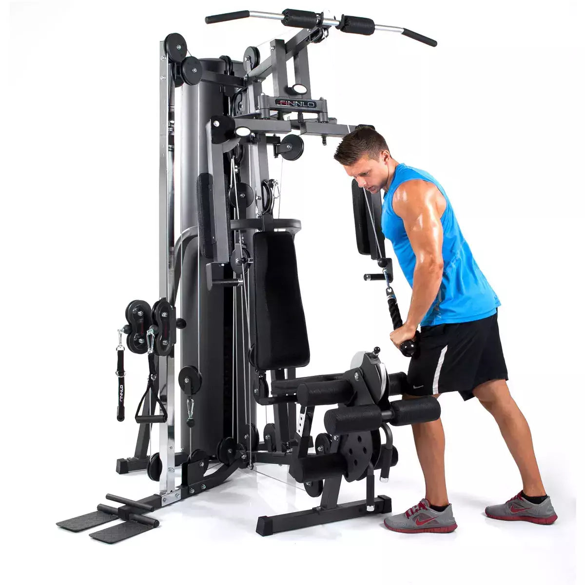 Autark 2200 Stazione Multifunzione Finnlo By Hammer Cod.3944 Pacco Pesi 80 Kg Con Possibilità Di Aumentare Di 20 Kg - Dimensioni 165 X 166 X 215 Cm