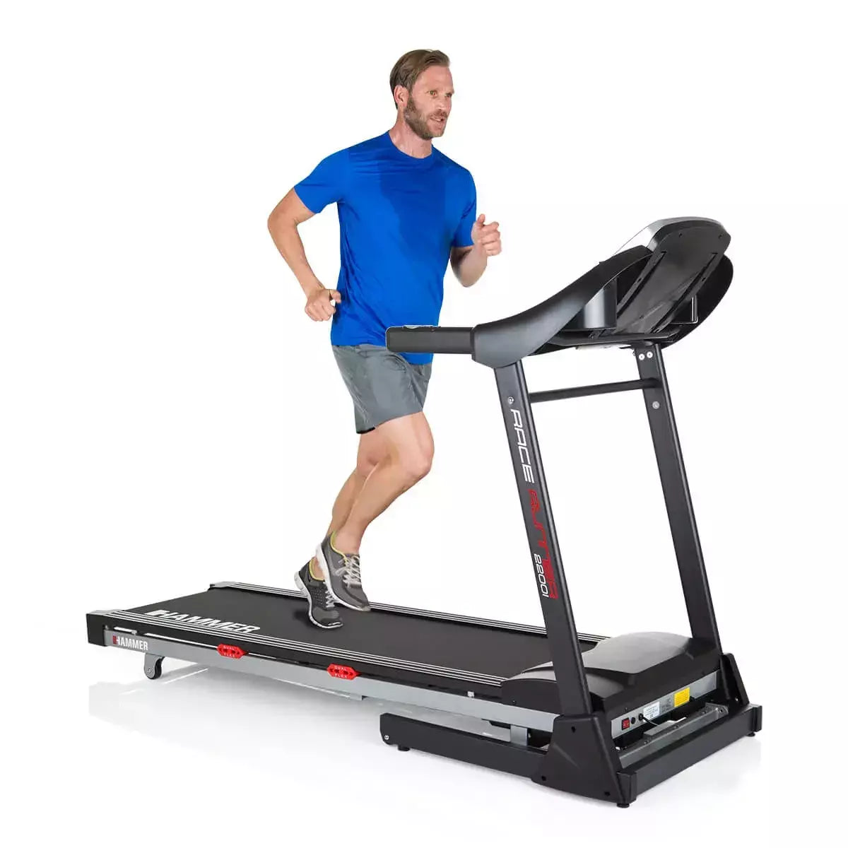 Tapis Roulant Race Runner 2200i Linea Hammer Velocità di allenamento fino a 22 km/h Utente 120 Kg. Piano Corsa 152 x 46 cm Inclinazione Elettrica cod. 4336 Tappeto Elettrico Palestra Richiudibile Salvaspazio