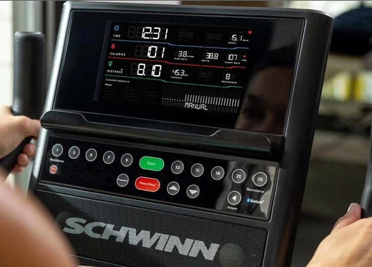 Schwinn 590U - Cyclette ergometro compatibile con App JRNY® e Kinomap® - peso max utente 150 kg -