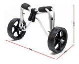 Carrello richiudibile per trasporto kayak In alluminio Ruote in PU Cinghia in nylon incl. Max 68 kg cod.62642