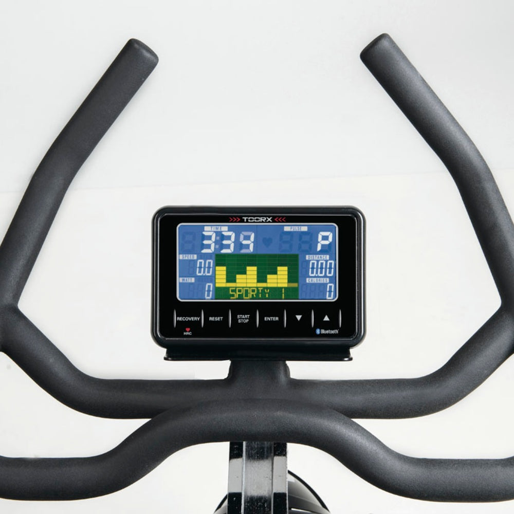 Gym Bike Elettromagnetica SRX-500 HRC Ricevitore Wireless e Fascia Cardio inclusa -APP Ready 3.0- Linea Toorx Chrono Line bike da spinning