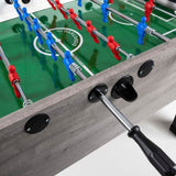 Calciobalilla G500 Rovere Grigio con Aste Uscenti- biliardino Garlando con 50 Palline in Omaggio cdG500GRUCVL.