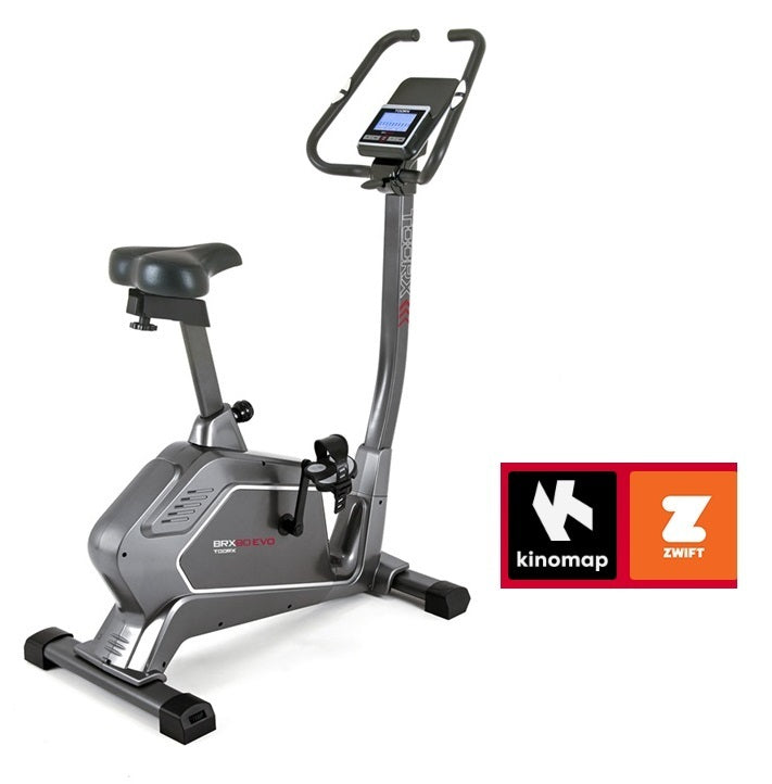 Cyclette Brx-90 EVO Hrc Cyclette Elettromagnetica con accesso Facilitato Toorx - App Ready 3.0 Volano 10 Kg - Peso Utente 120 Kg Cod.brx-90evo