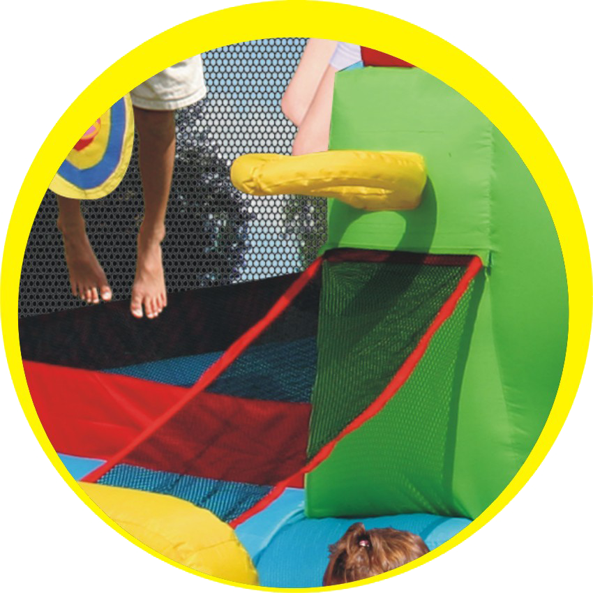 Gioco Gonfiabile Parco Avventura Art.9160n - Mis.400 X 295 Cm Motore Incluso Offerta Giochi Gonfiabili In Vendita Su Timesport24