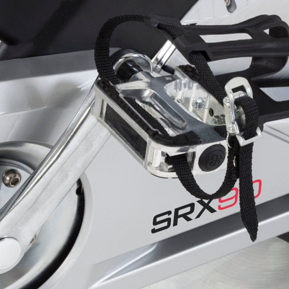 Gym Bike SRX-90 Ricevitore Wireless e Fascia Cardio Inclusa Linea Toorx Trasmissione; a cinghia Volano; peso 24 kg Peso massimo utilizzatore; 140 kg bike da spinning