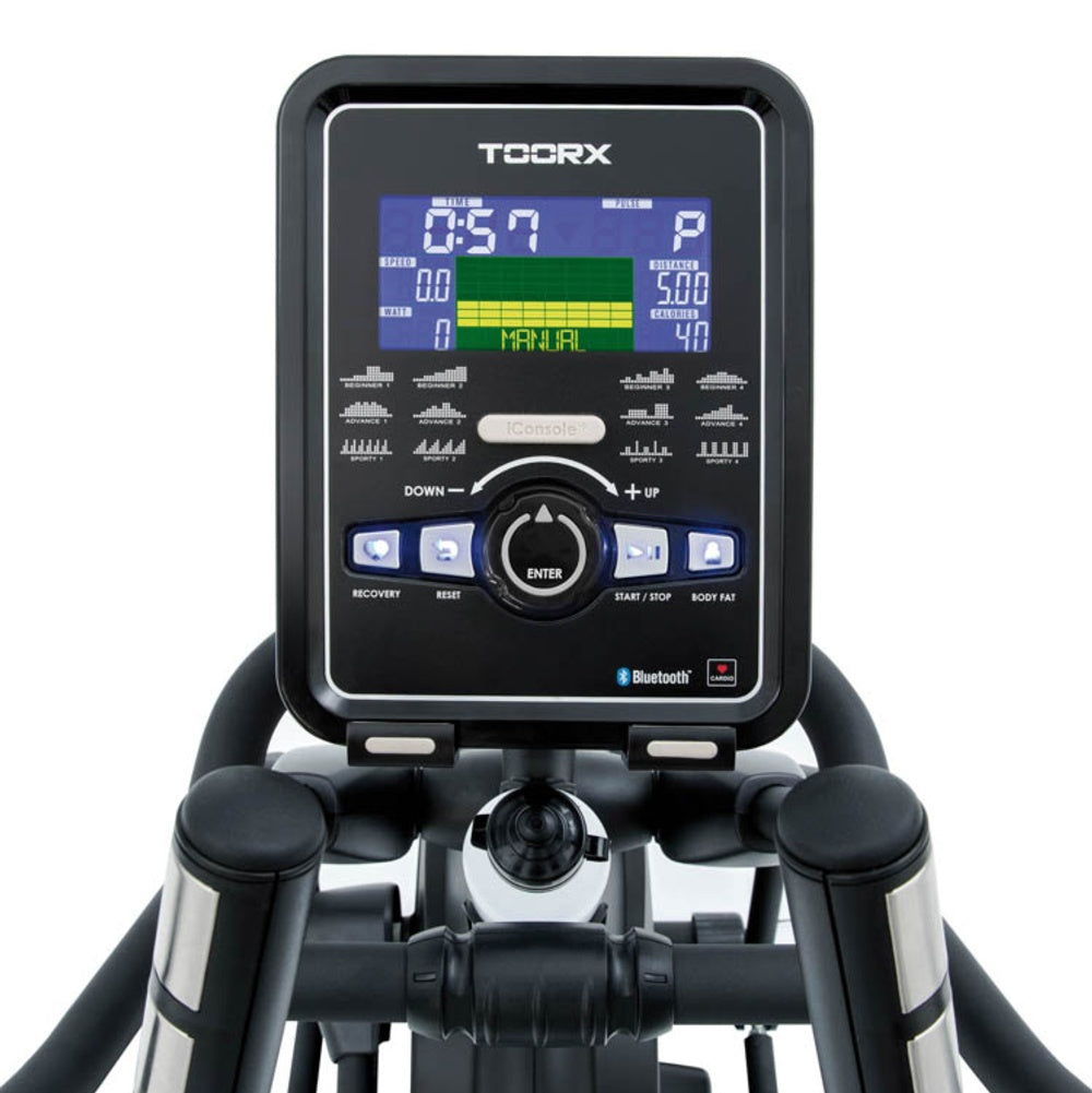 Ellittica Elettromagnetica ERX-700 HRC Volano Anteriore Richiudibile con Ricevitore Wireless -App Ready 3.0-Linea Toorx Chrono Line