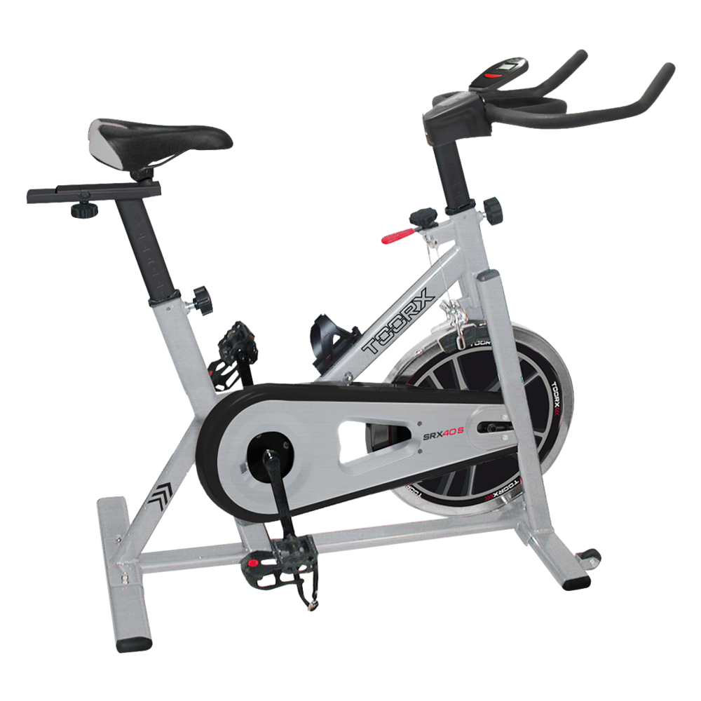Gym Bike SRX-40 S Linea Toorx Trasmissione; a catena. Massa volanica; peso 18 kg Peso max utente; 125 kg. bike da spinning