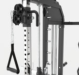 ASX-5000 Stazione multifunzione Professional all in one pacco pesi 2 x 90 kg -Dual Pulley + Smith machine + Rack functional con traliccio per le trazioni e dip station TOORX