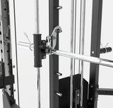 ASX-5000 Stazione multifunzione Professional all in one pacco pesi 2 x 90 kg -Dual Pulley + Smith machine + Rack functional con traliccio per le trazioni e dip station TOORX