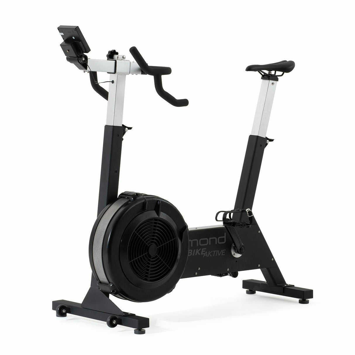 BIKE AKTIVE DIAMOND FITNESS - Air bike resistenza ad aria 10 livelli manuali- trasmissione a cinghia