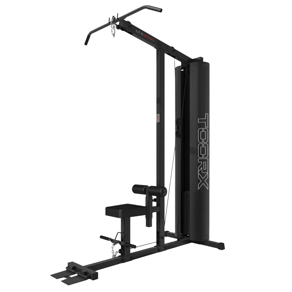 LTX-3000 Lat Machine con Pulley Basso - Pacco Pesi in Acciaio 90 kg. Linea Toorx Chrono Pro Line