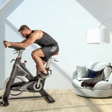 Gym Bike SRX-100 Ricevitore Wireless e Fascia Cardio Inclusa Linea Toorx Chrono Line Trasmissione a cinghia Massa volanica peso 26 kg Peso massimo utilizzatore 150 kg bike da spinning