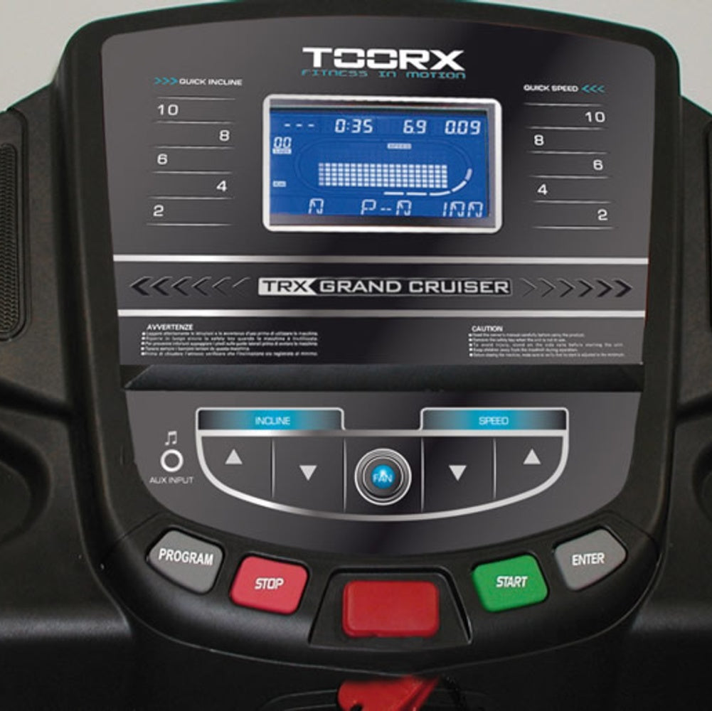 Tapis Roulant Trx Grand Cruiser Hrc Fascia Cardio Inclusa Toorx | Motore 3.5 Hp - 22 Km/h - 150 Kg Utente - 25 Programmi Tappeto Elettrico Palestra