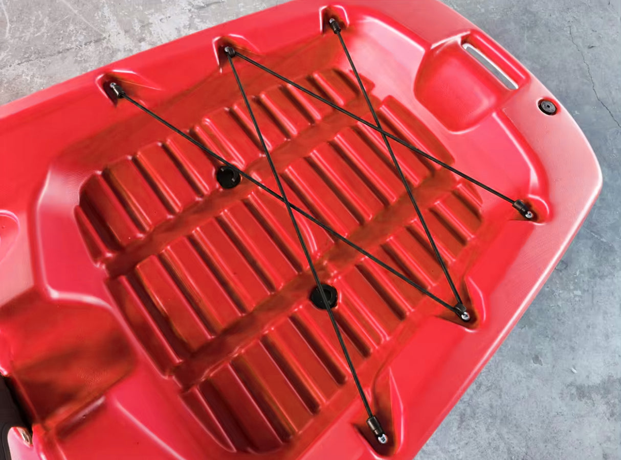 GIL 2.0 BIG MAMA START - canoa da 254 cm + seggiolino + pagaia - ROSSO